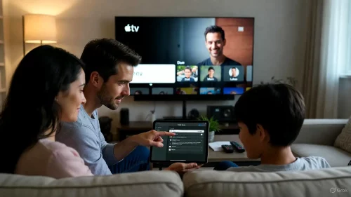 Apple TV+ Familienfreigabe auf iPad einrichten für mehrere Nutzerprofile am TV.