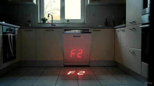 Bauknecht Geschirrspüler projiziert Fehlercode auf den Boden.