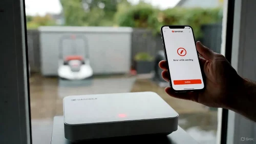 Gardena Smart Gateway mit roter LED und Smartphone App Fehler beim Senden.
