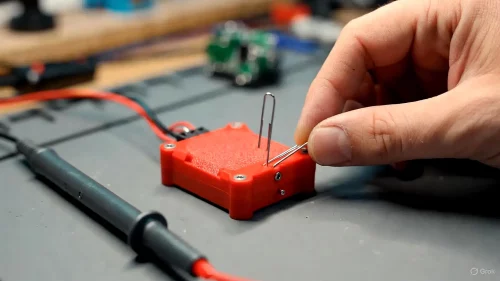 Shelly 1 Mini Gen3 Reset mit Büroklammer durchführen.