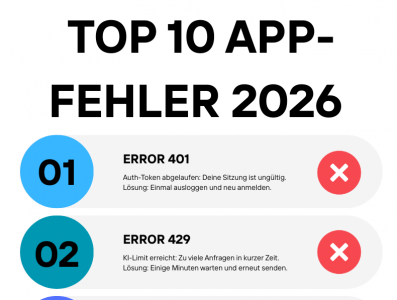App-Fehlercodes & Sicherheit 2026: Top 10 Fehler & Lösch-Liste
