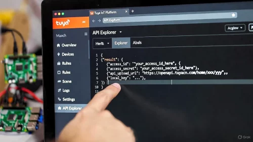 Tuya Local Key im API Explorer der IoT Plattform auslesen.