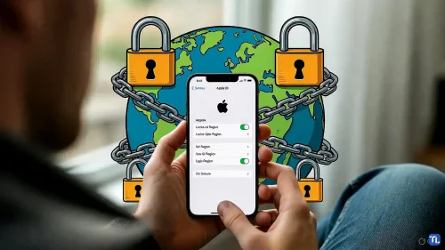 Ein iPhone 15 zeigt den deutschen App Store mit Gastronomie-Apps im Jahr 2026.