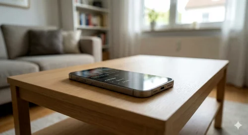 Die YouTube App auf einem iPhone zeigt die Einstellungen für Audio-Tracks und Untertitel.